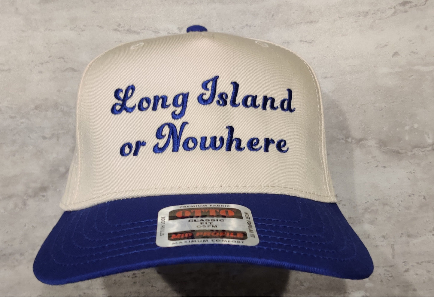 Long Island or Nowhere Canvas Baseball Hat