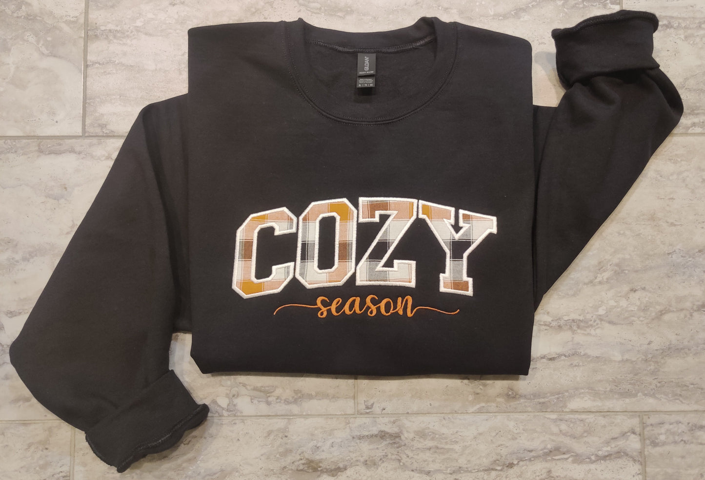 Cozy Season Applique sweatshirt