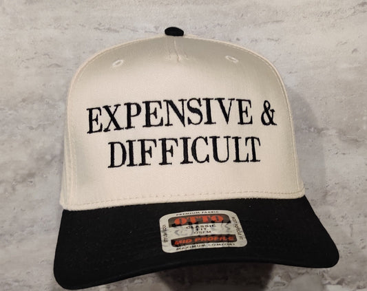 Expensive & Difficult Canvas Baseball Hat