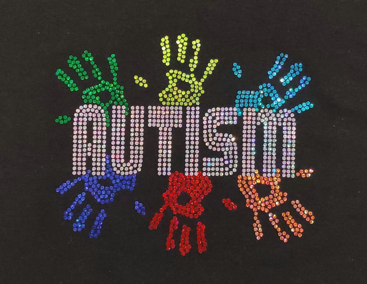 Autism spangle t-shirts