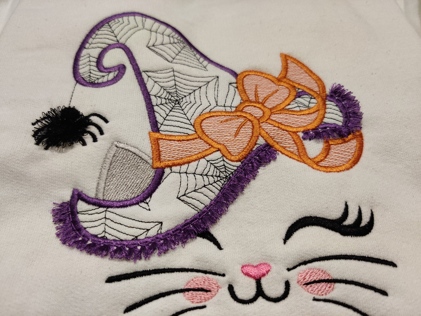 Youth Cat Witch Halloween sweatshirt